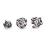 Knot Decor Black And White Glass Ornament