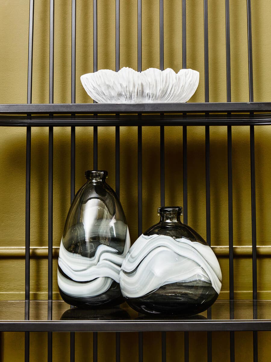 Halla Small Grey Bottle Vase