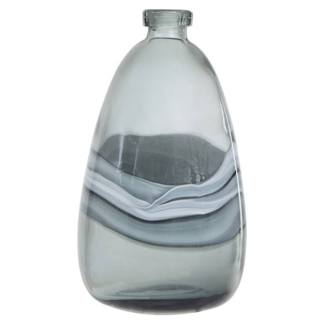 Halla Medium Grey Bottle Vase
