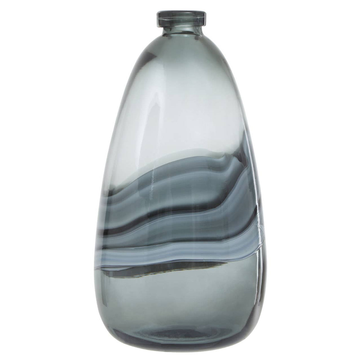 Halla Large Grey Bottle Vase