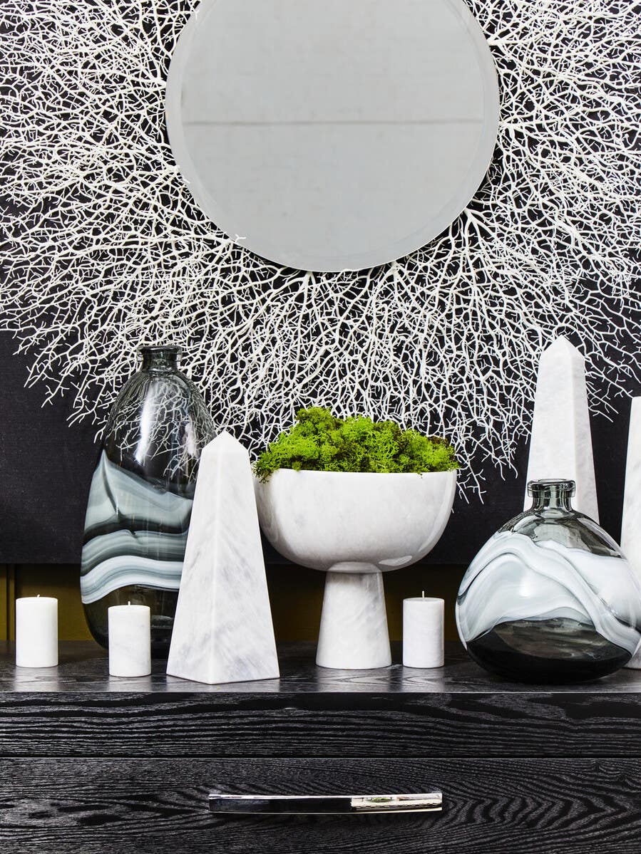 Halla Large Grey Bottle Vase