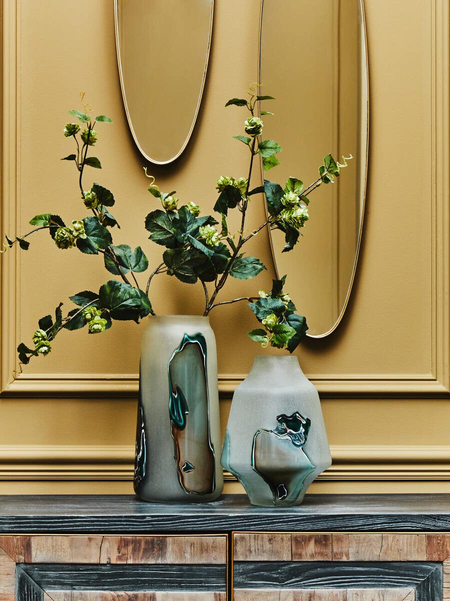 Hakan Tall Glass Vase