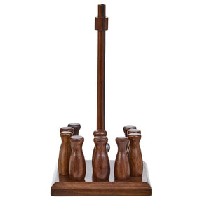 Churchill Sheesham Wood Skittles Set