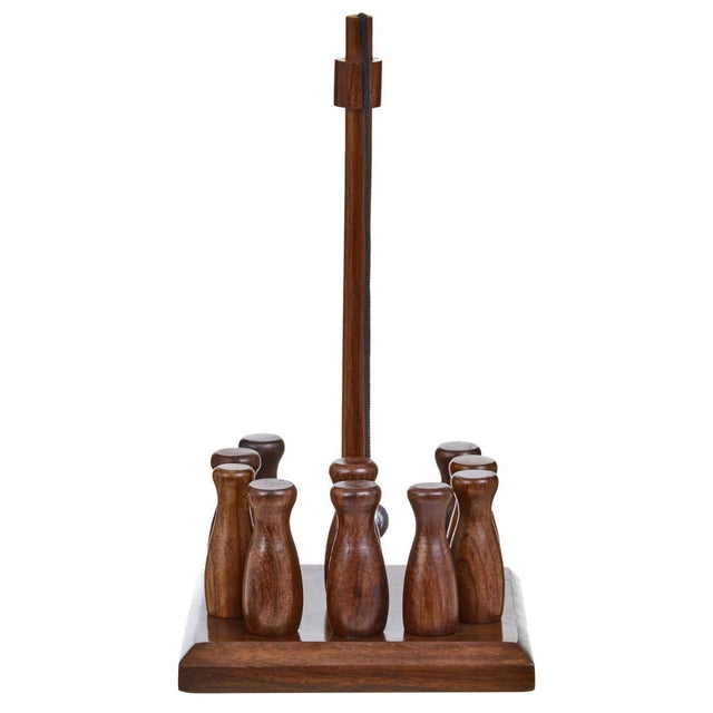 Churchill Sheesham Wood Skittles Set
