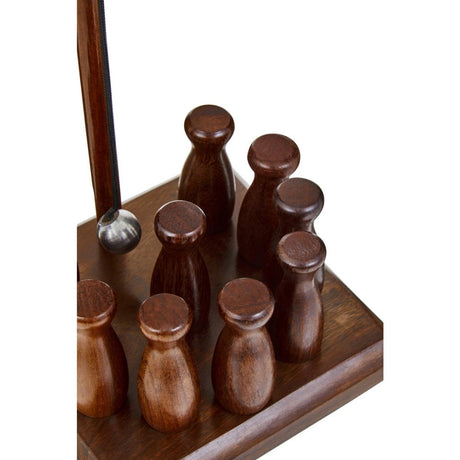 Churchill Sheesham Wood Skittles Set