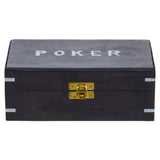 Churchill Black Sheesham Wood Poker Set