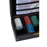 Churchill Black Sheesham Wood Poker Set