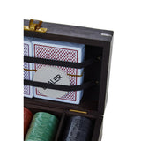 Churchill Black Sheesham Wood Poker Set