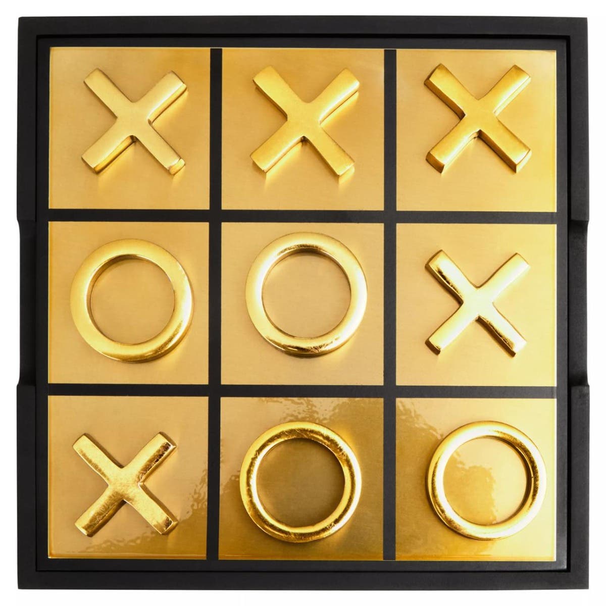 Churchill Black And Gold Noughts And Crosses