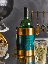 Carolina Green Enamel Wine Cooler