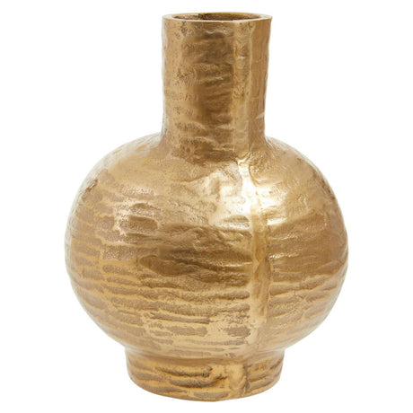 Deomali Small Abstract Gold Finish Vase