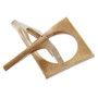 Prato Gold Finish Square Knot Sculpture
