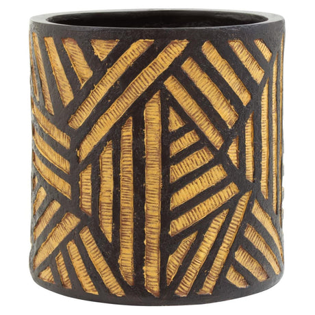 Darnell Natural And Black Planter
