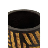 Darnell Natural And Black Planter With Angular Legs