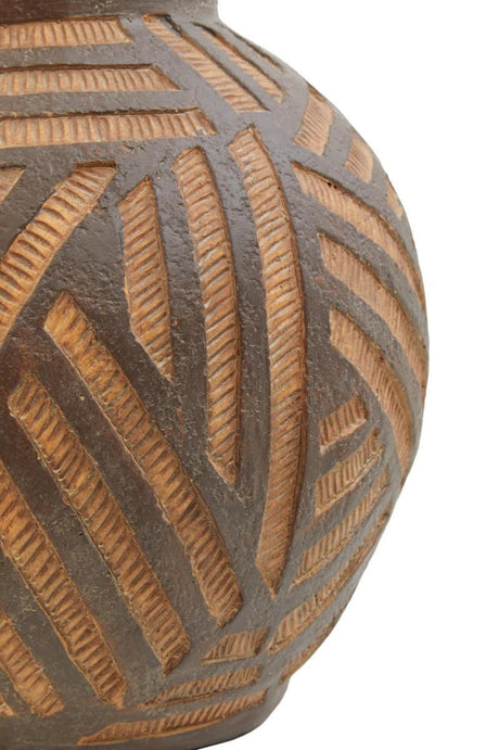 Darnell Round Brown Planter