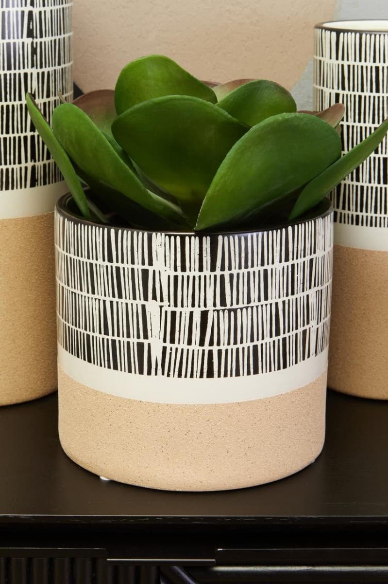 Jada Large Striped Planter