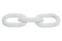 Nason White Marble Three Link Chain Sculpture