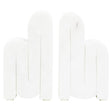 Nason Set Of Two White Marble Bookends