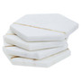 Sena Set of Four White Marble Coasters