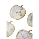 Organico Apple Shaped Marble Coasters