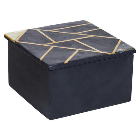 Oriana Small Black Slate Trinket Box