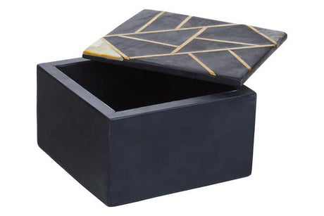 Oriana Small Black Slate Trinket Box