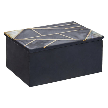 Oriana Large Black Slate Trinket Box
