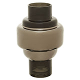 Cayden Small Smoked Black And Silver Vase