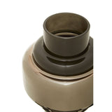 Cayden Small Smoked Black And Silver Vase