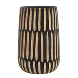 Arlo Large Natural And Black Vase