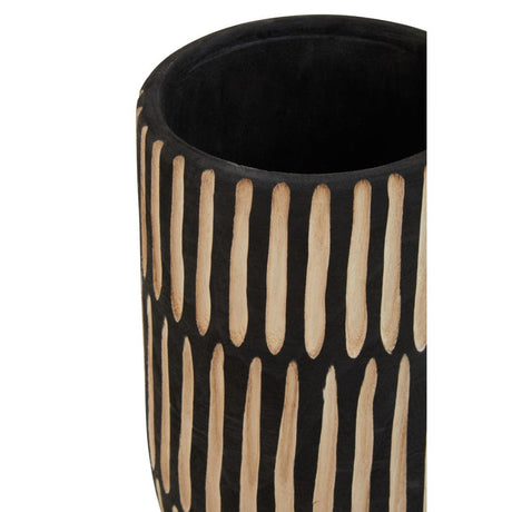 Arlo Large Natural And Black Vase