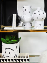 Tundra White and black Small Vase
