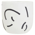 Tundra Black And White Planter