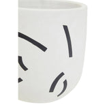 Tundra Black And White Planter