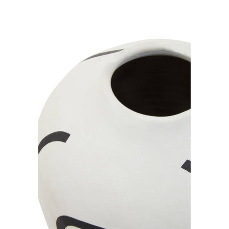 Tundra Black And White Vase