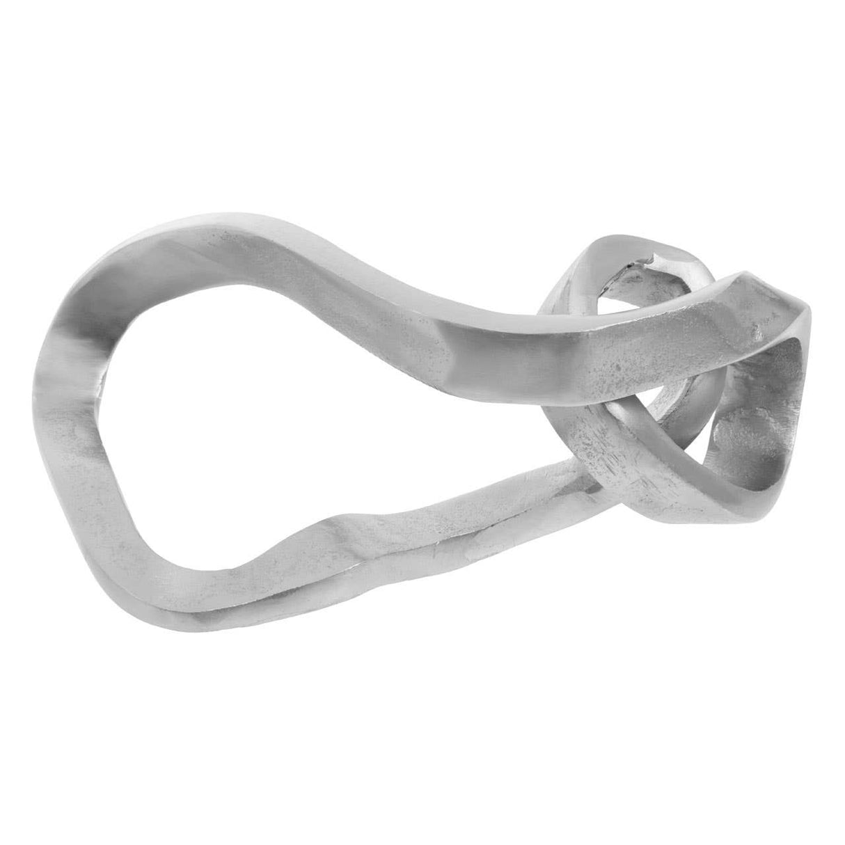 Prato Silver Finish Abstract Knot Sculpture