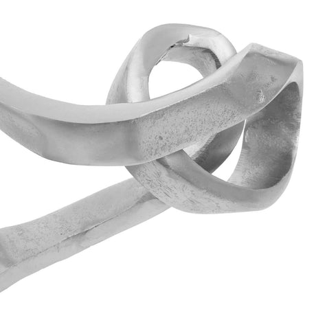 Prato Silver Finish Abstract Knot Sculpture