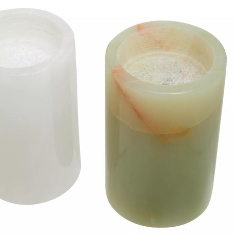 Oleena Set Of Three Onyx Tealight Holders