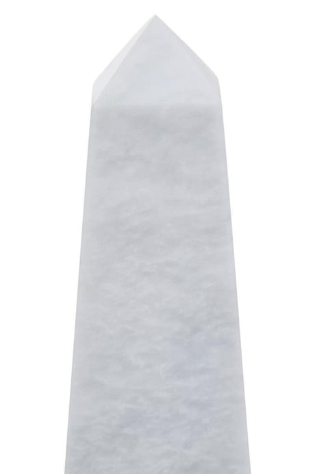 Salmo Small White Marble Obelisk