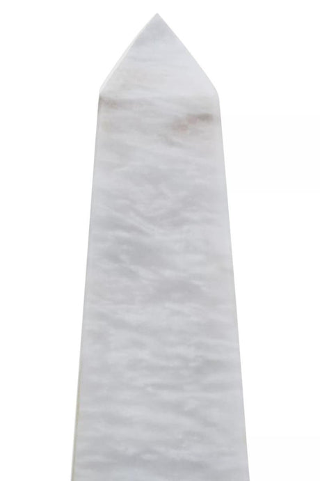Salmo Large White Marble Obelisk