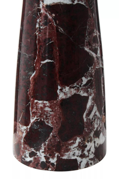 Salmo Red Marble Tapered Vase