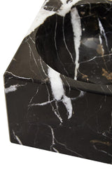 Salmo Square Black Marble Bowl