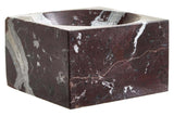 Salmo Square Red Marble Bowl