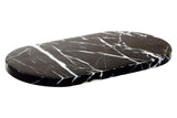 Salmo Oval Black Marble Serving Board