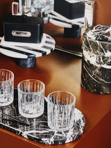 Salmo Oval Black Marble Serving Board