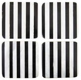Soma Set of Four Square Striped Coasters