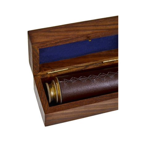 Churchill Brown Leather Effect Telescope