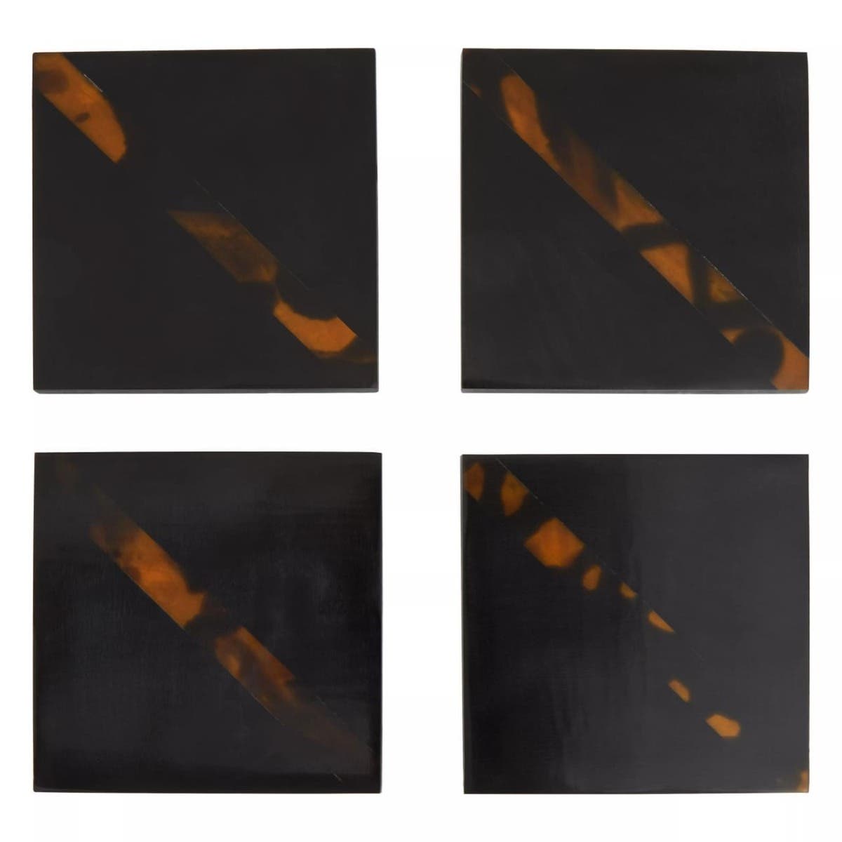 Roma Set Of Four Tortoise Shell Coasters