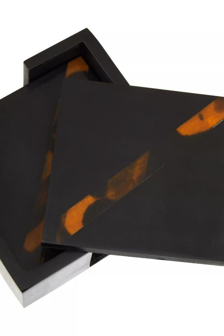 Roma Set Of Four Tortoise Shell Coasters
