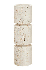 Tibor Travertine Large Candle Holder
